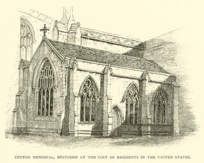 Cotton Memorial, restored at the cost of residents in the United States by English School