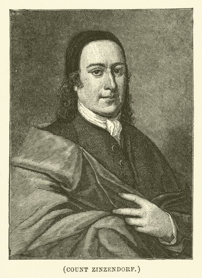 Count Zinzendorf (engraving) by English School