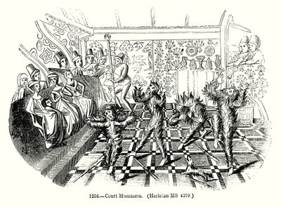 Court Mummers by English School