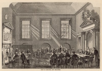 Court of Directors, East India House by English School