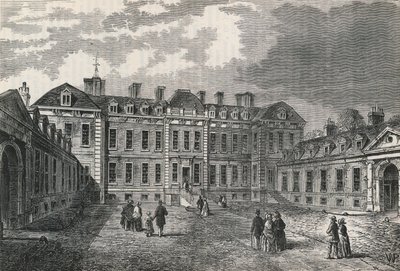 Courtyard of Montagu House by English School
