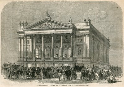Covent Garden Theatre, London - to be opened this evening by English School