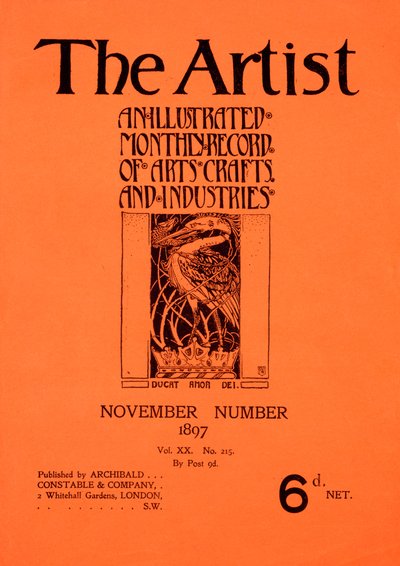 Cover for The Artist Magazine, November 1897 by English School