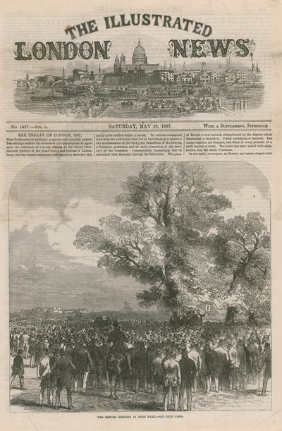 Cover of the Illustrated London News by English School