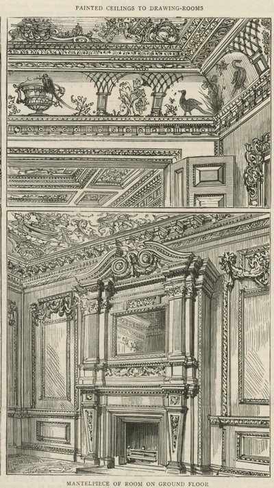 Cowfields, 30 Old Burlington Street: Mantlepiece of Room on Ground Floor by English School