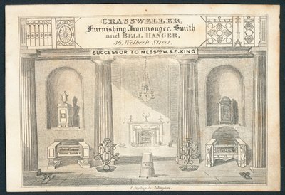 Crassweller, furnishing ironmonger, smith and bell hanger by English School