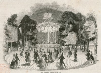 Cremorne Gardens, London: The Crystal Platform by English School