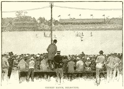 Cricket Match, Melbourne by English School