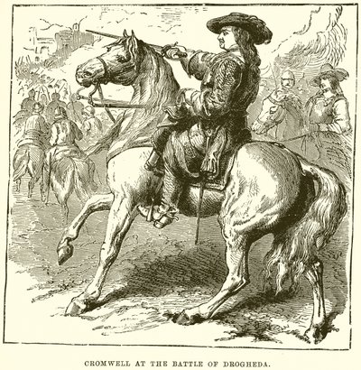 Cromwell at the Battle of Drogheda by English School