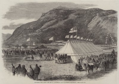 Cutting the First Sod of the Conway and Llanrwst Railway by English School