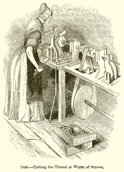 Cutting the Thread or Worm of Screws by English School
