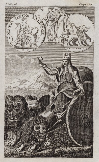 Cybele (engraving) by English School
