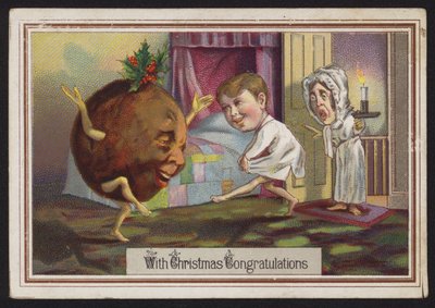 Dancing Christmas Pudding by English School