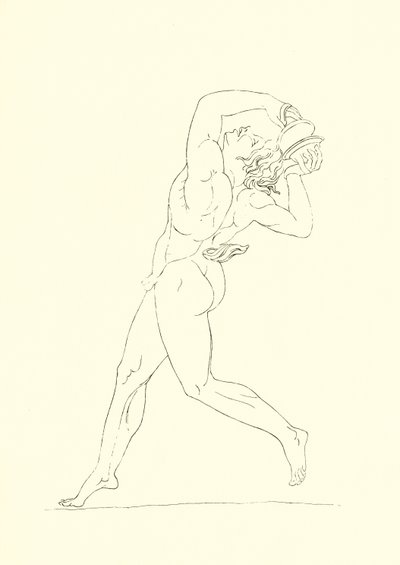 Dancing Male Figure by English School