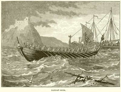 Danish Ships by English School