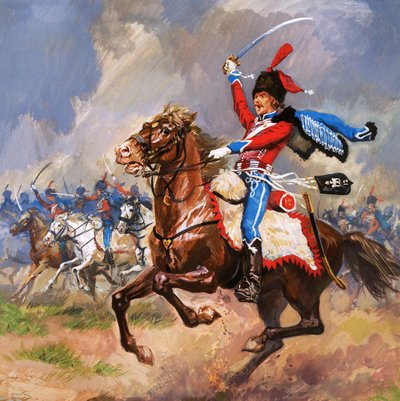 Dashing Husars by English School