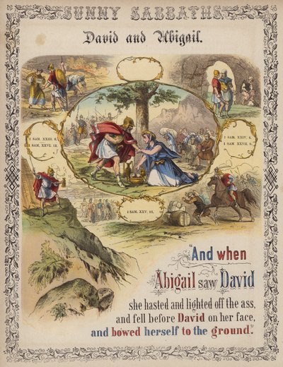 David and Abigail by English School