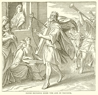 David Bringing Home the Ark in Triumph by English School