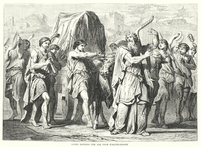 David Bringing the Ark from Kirjath-Jearim by English School