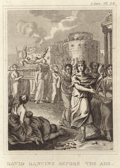 David Dancing before the Ark by English School