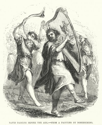 David Dancing Before the Ark by English School