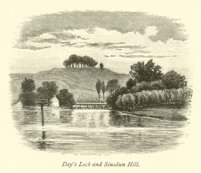 Days Lock and Sinodun Hill by English School