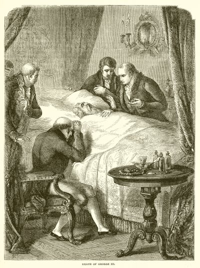 Death of George III by English School