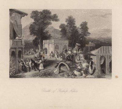 Death of Bishop Heber by English School