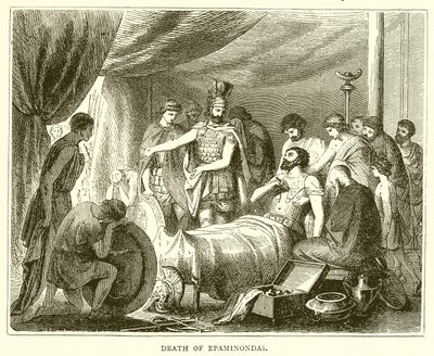 Death of Epaminondas by English School