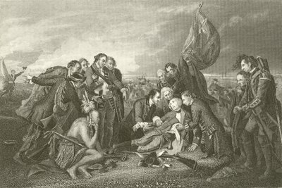 Death of General Wolfe by English School