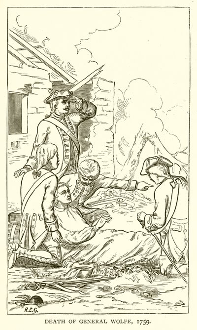 Death of General Wolfe, 1759 by English School