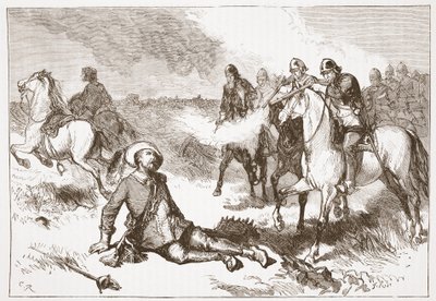 Death of Gustavus Adolphus by English School