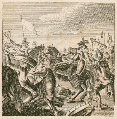 Death of King Harold at the Battle of Hastings by English School