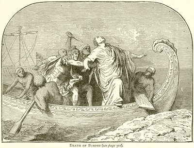 Death of Pompey by English School