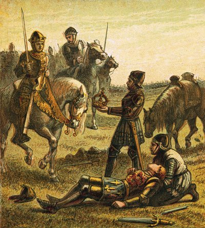 Death of Richard III by English School
