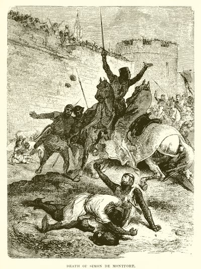 Death of Simon De Montfort by English School