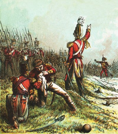 Death of Sir John Moore by English School