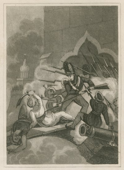 Death of Tippoo Sahib at the Siege of Serigapatam, India, 1799 by English School