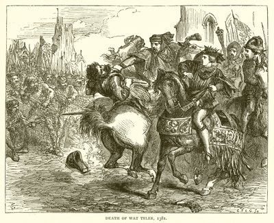 Death of Wat Tyler, 1381 by English School