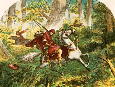 Death of William Rufus by English School