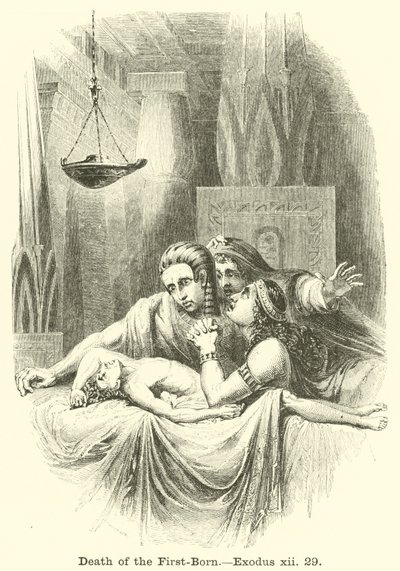 Death of the First-Born, Exodus 12:29 by English School