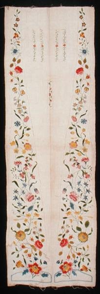 Decorative textile for a gown by English School