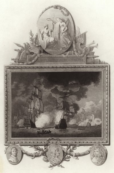 Defeat of the Dutch Fleet, 3 June 1665 by English School