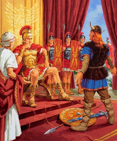 Defeat of the Gauls by English School