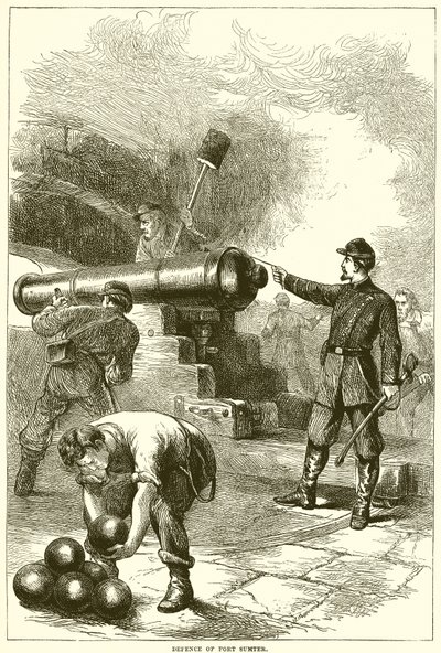 Defence of Fort Sumter by English School