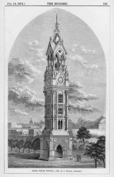 Delhi Clock Tower by English School