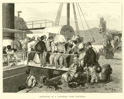 Departure of a steamboat from Peschiera by English School
