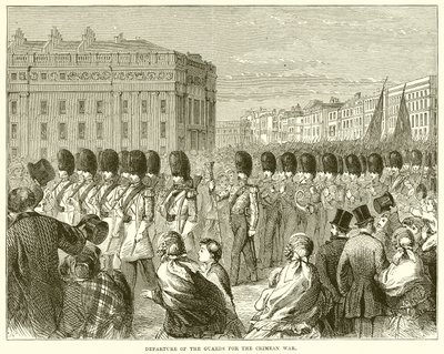 Departure of the Guards for the Crimean War by English School