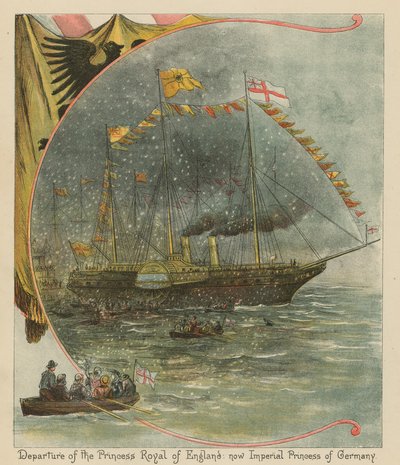Departure of the Princess Royal of England: now Imperial Princess of Germany by English School