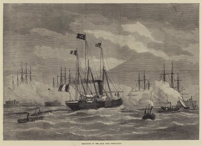 Departure of the Shah from Portsmouth by English School